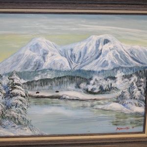 Gelseichter Original "Winter Mountain" Fine Art